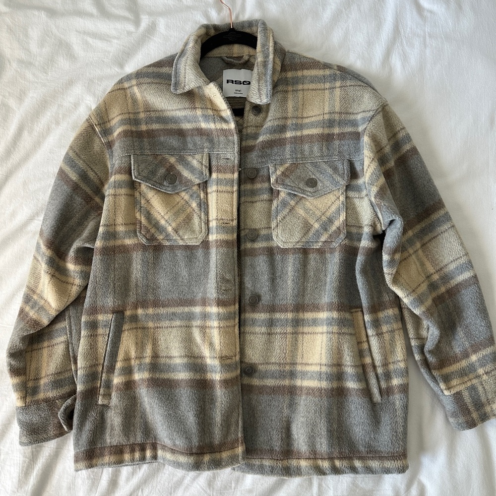 RSQ Tilly’s Plaid Woven Flannel Shacket